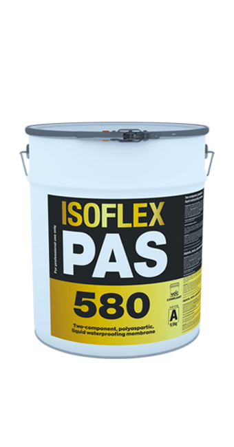 ISOFLEX-PAS 580 Холодная полимочевина, 2-компонентная, жидкая гидроизоляционная мембрана. фото №1