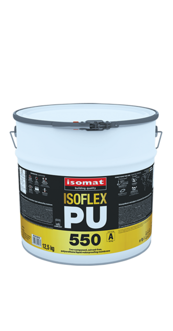ISOFLEX-PU 550 Не содержащая растворителей, двухкомпонентная полиуретановая жидкая мембрана для гидроизоляции под плитку. фото №1