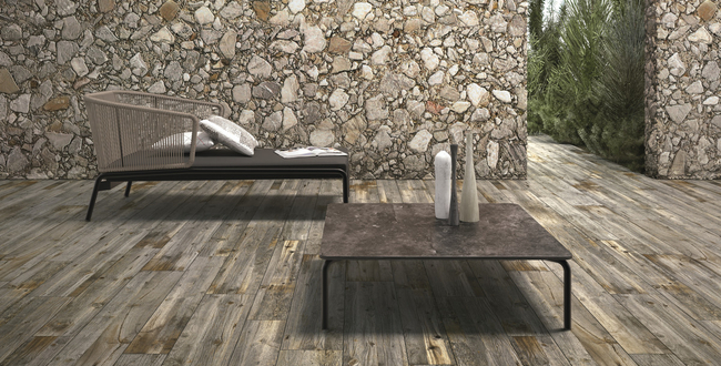 Porcelain stoneware Quercia Tropicale anticato 6 mm 1500*250 фото №4