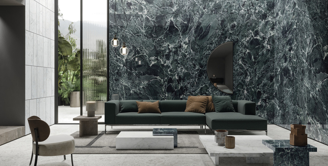 Porcelain stoneware Verde St.Denis Lucidato Shiny 6 mm 120х120 фото №6