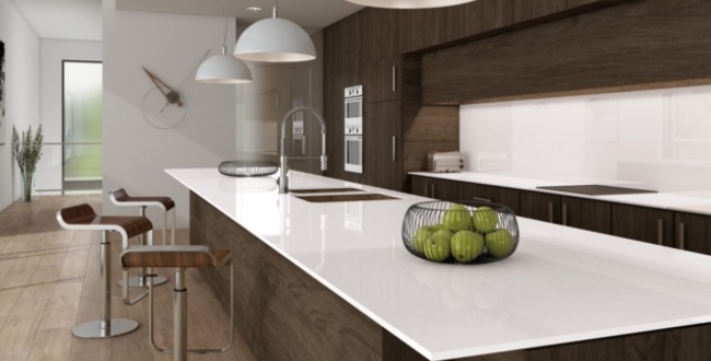 Porcelain stoneware worktop Infinity White  320х160x12(+) фото №1