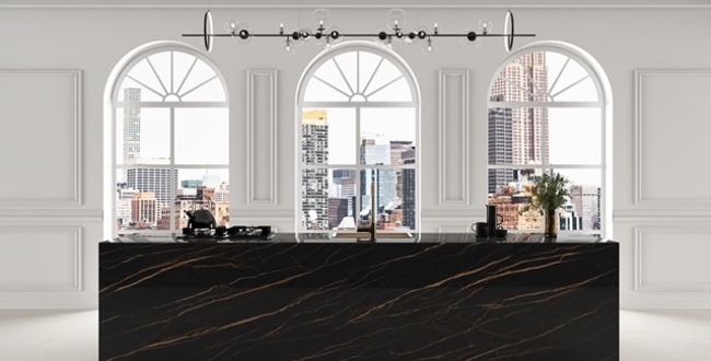 Porcelain stoneware worktop Laurent Black 320х160х20(+) фото №7