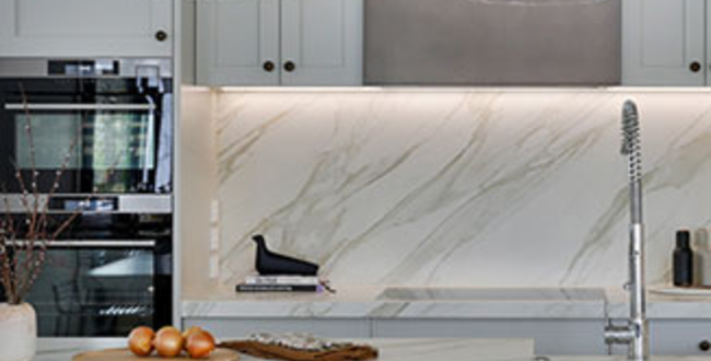 Countertope from ceramic Neolith Calacatta Gold Polished 12 mm 1600x3200 фото №2
