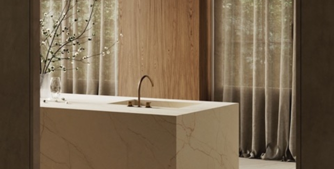 Porcelain countertope Crema Avorio Natural 320x160х12 фото №2