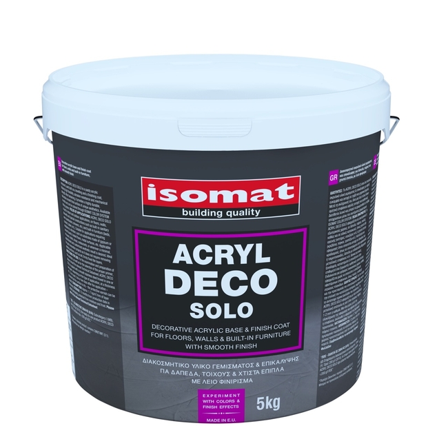 ACRYL-DECO SOLO
Ready-mixed, acrylic decorative base and finish coat for floors and walls. фото №1