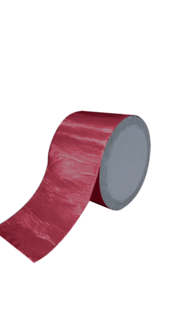 BITUMINOUS TAPE RED Самоклеюча бітумна ущільнювальна стрічка, ламінована алюмінієвою плівкою. фото №1
