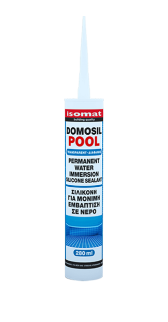 DOMOSIL-POOL Silicone sealant for permanent water immersion. фото №1