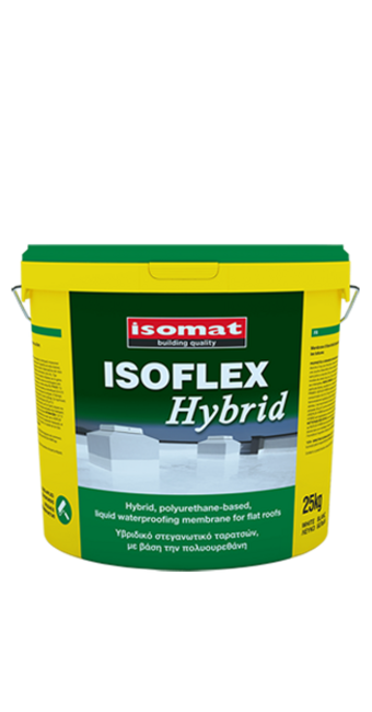 ISOFLEX-HYBRID Гібридна еластомерна рідка гідроізоляційна мембрана на основі акрилових і поліуретанових смол для плоских покрівель фото №1