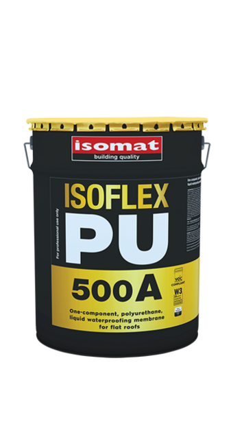 ISOFLEX-PU 500 A Однокомпонентная быстроотверждаемая полиуретановая жидкая гидроизоляционная мембрана для плоских кровель. фото №1