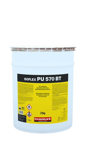 ISOFLEX-PU 570 BT One-component, polyurethanebituminous, liquid waterproofing membrane. фото №1