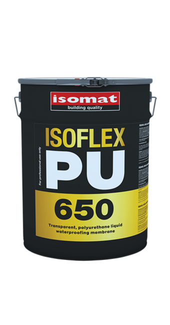 ISOFLEX-PU 650 Transparent, UV-stable, one-component, polyurethane, liquid waterproofing membrane for existing surfaces. фото №1
