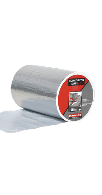ISOMAT BUTYL-TAPE ALU Self-adhesive butyl sealing tape laminated with aluminium film фото №1