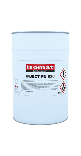 ISOMAT INJECT-PU 820
Rigid, water-sealing, polyurethane injection resin. фото №1