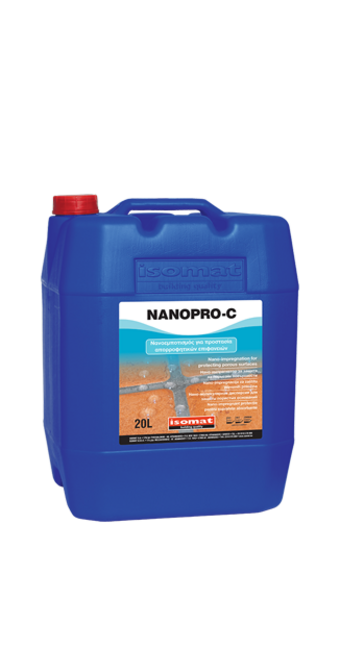 NANOPRO-C Нано-просочення для захисту пористих основ від впливу вологи та утворення висолів, гідрофобізатор. фото №1