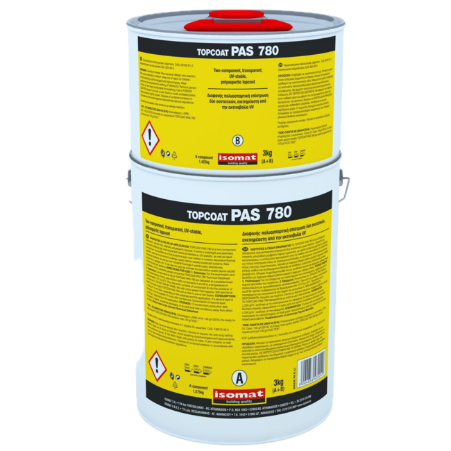 TOPCOAT-PAS 780                                                                                                                                   Прозрачное, устойчивое к УФ-излучению, не содержащее растворителей, 2-компонентное полиаспарагиновое защитное фото №1