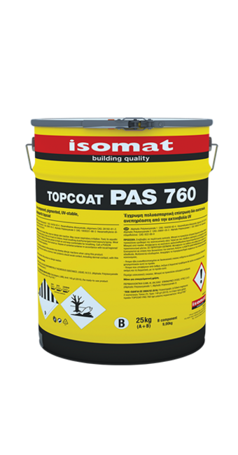 TOPCOAT-PAS 760 Стійке до ультрафіолетового випромінювання, 2-компонентне поліаспарагінове захисне покриття, що не містить розчинників. фото №1