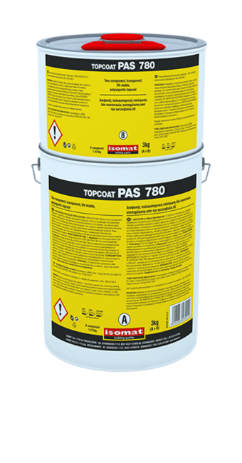 TOPCOAT-PAS 780 Transparent, UV-stable, solvent-free, 2-component, polyaspartic protective coating. фото №1