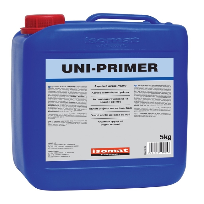 UNI-PRIMER
Acrylic water-based primer for porous substrates. фото №1