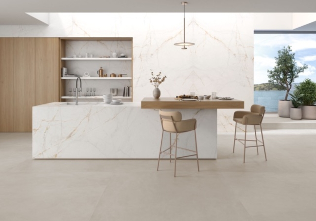 Porcelain stoneware worktop Lucca Gold фото №3