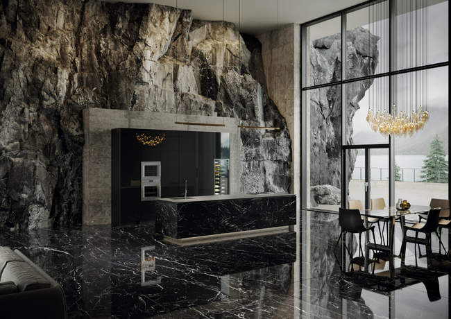 Porcelain stoneware Tagina MARQUINA NERO фото №2